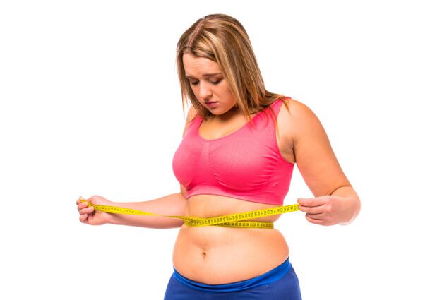 Fast diets did not relieve the girl of body fat
