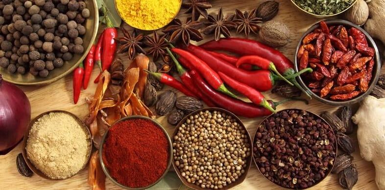 When dieting with pancreatitis, it is necessary to remove spices and seasonings from the diet