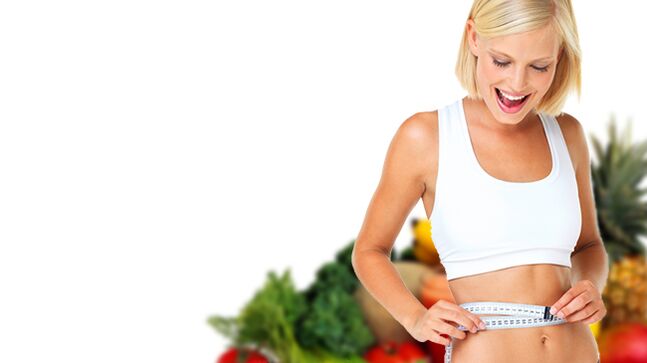 After proper nutrition, the girl lost 10 kg in one month
